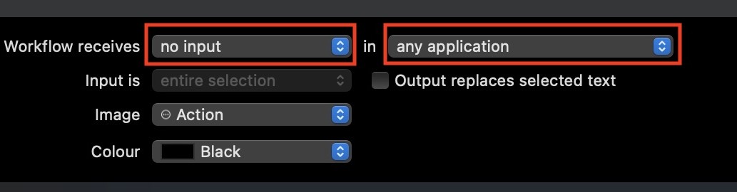 Your workflow needs this input configuration.